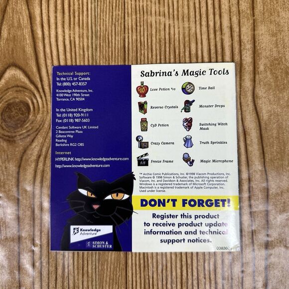 Vintage 1997‎ Mattel Clueless CD Rom Sabrina Teenage Witch Game Windows PC Mac - Picture 8 of 15